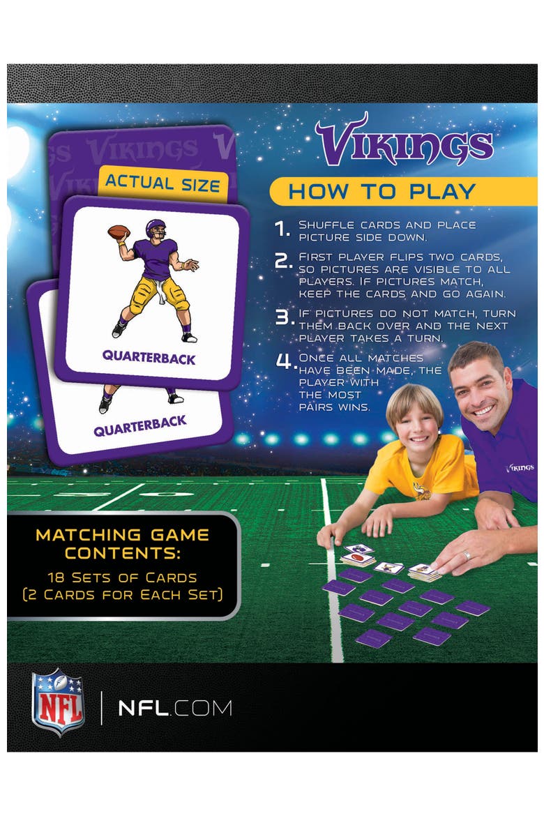 Minnesota Vikings Matching Game, Alternate, color, Multicolor