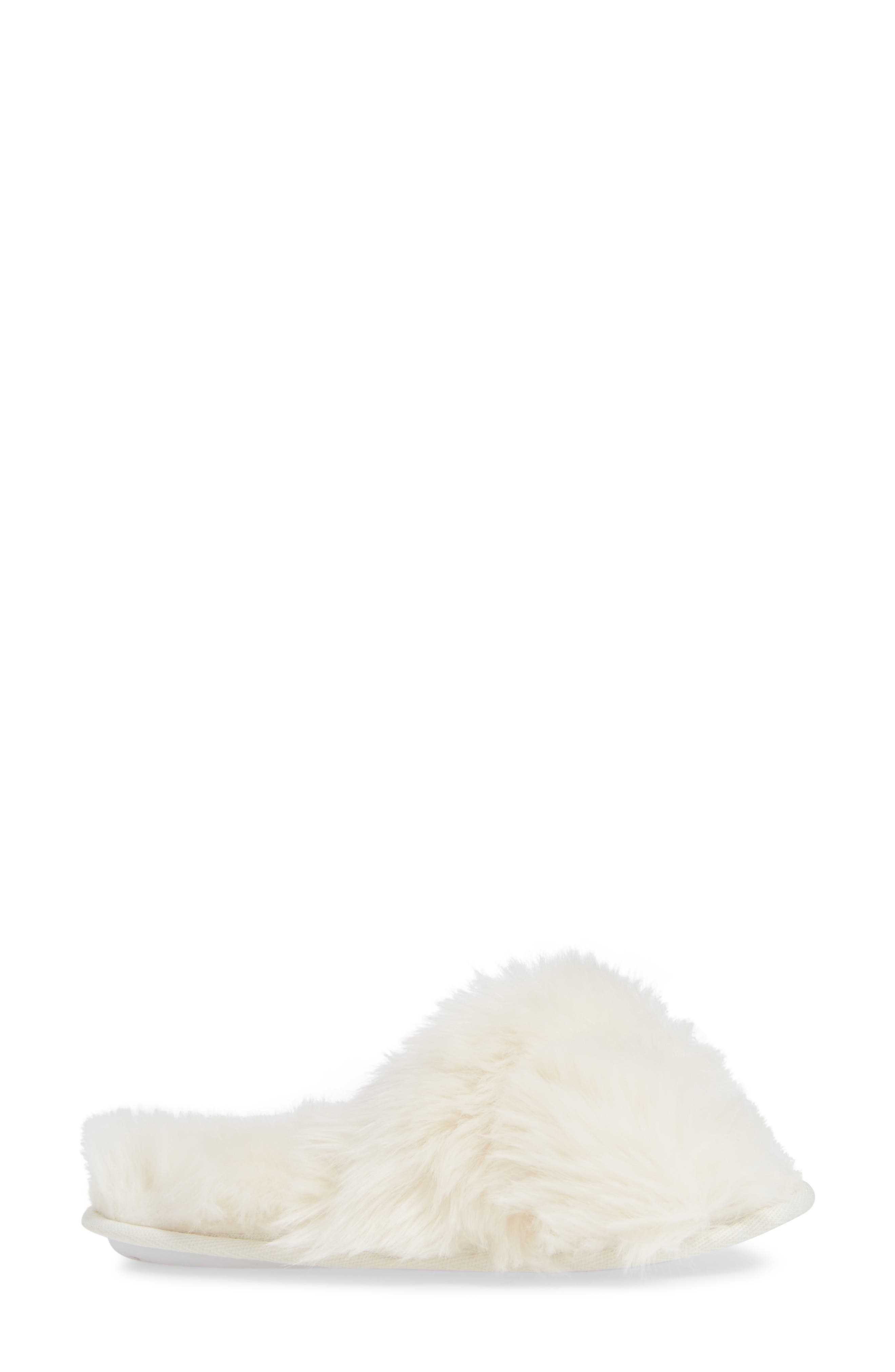 Make + Model Cuddle Plush Faux Fur Scuff Slipper, Alternate, color, 