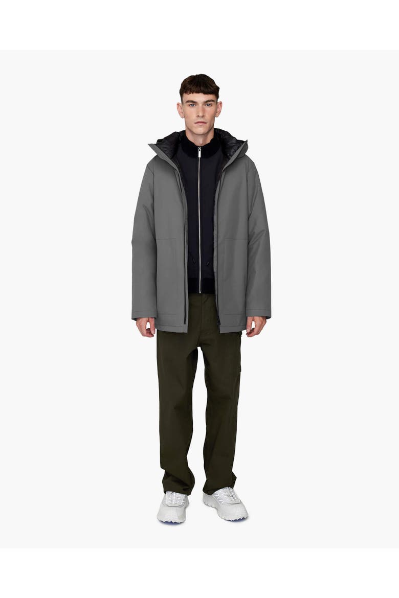 JULES | Hooded Down Winter Jacket, Alternate, color, Steel Grey