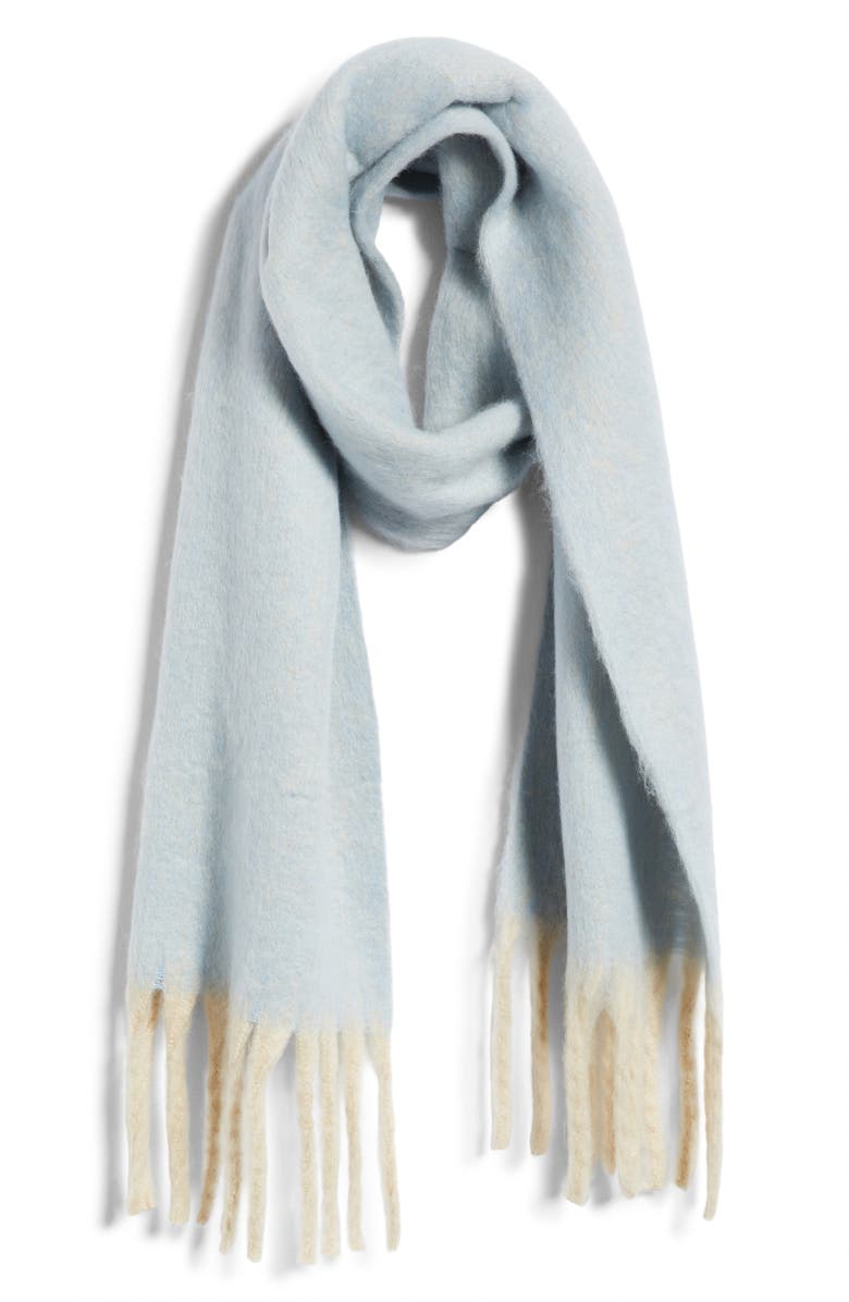 Free People Winter Chill Blanket Scarf, Alternate, color, Blue