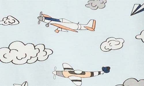 Sleep On It Kids' Jersey Fitted 4-piece Pajamas In Blue