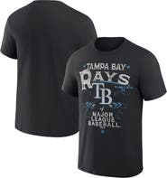 Darius Rucker Collection by Fanatics Men's Darius Rucker Collection by Fanatics Black Tampa Bay Rays Beach Splatter T-Shirt