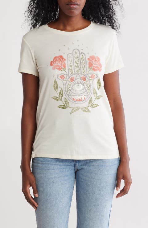 Lucky Hamsa Graphic T-Shirt