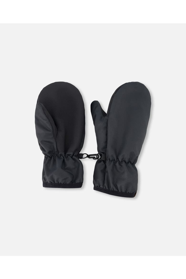 Adjustable Wrist Mid-Season Extended Cuff Mittens, Main, color, Black
