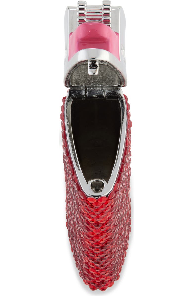 Judith Leiber Got a Light? Crystal Embellished Flame Miniature, Alternate, color, Silver Light Siam