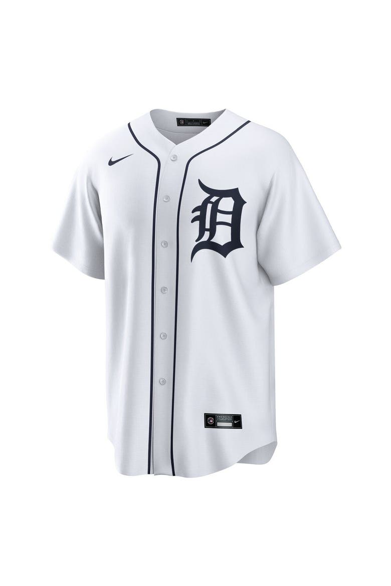 Men's Nike White Detroit Tigers Home Replica Team Jersey, Alternate, color, WHITE