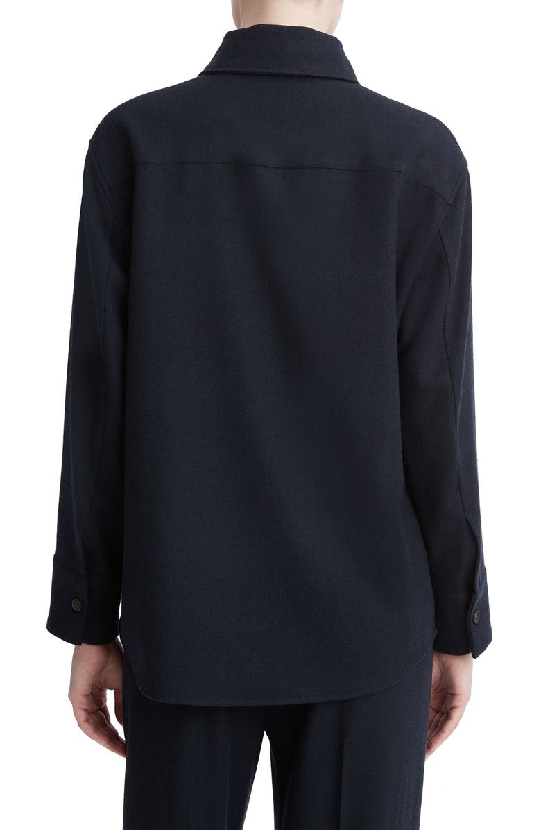 Vince Brushed Flannel Shirt Jacket, Alternate, color, Coastal