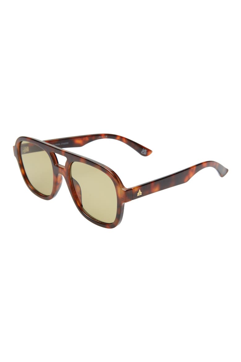 Whirlpool 53mm Aviator Sunglasses, Alternate, color, TORT / KHAKI TINT