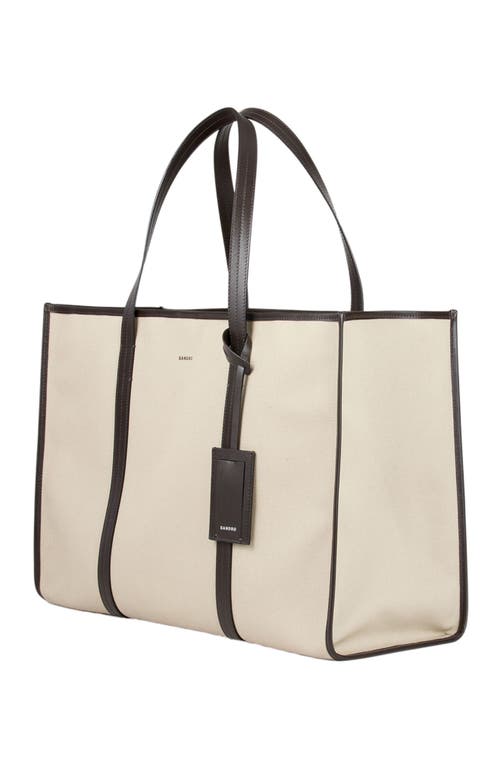 Sandro Canvas Shopping Bag