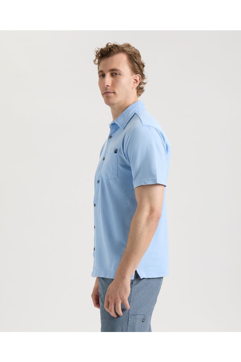 Tidal Shift Woven Short Sleeve Shirt, Alternate, color, Powder Blue