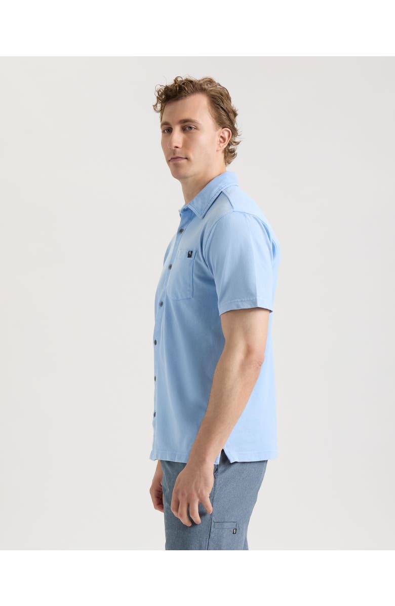 Salt Life Tidal Shift Woven Short Sleeve Shirt, Alternate, color, Powder Blue