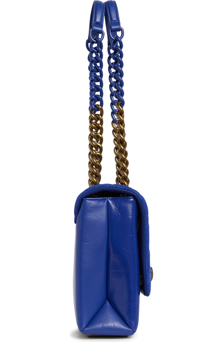 Kurt Geiger London Large Kensington Leather Shoulder Bag, Alternate, color, Blue