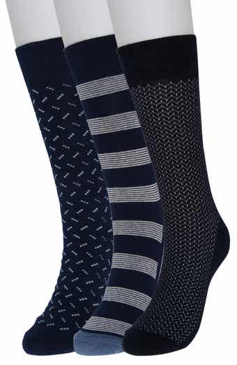 Original Penguin Ziggy Neat Assorted Crew Socks - Pack of 3
