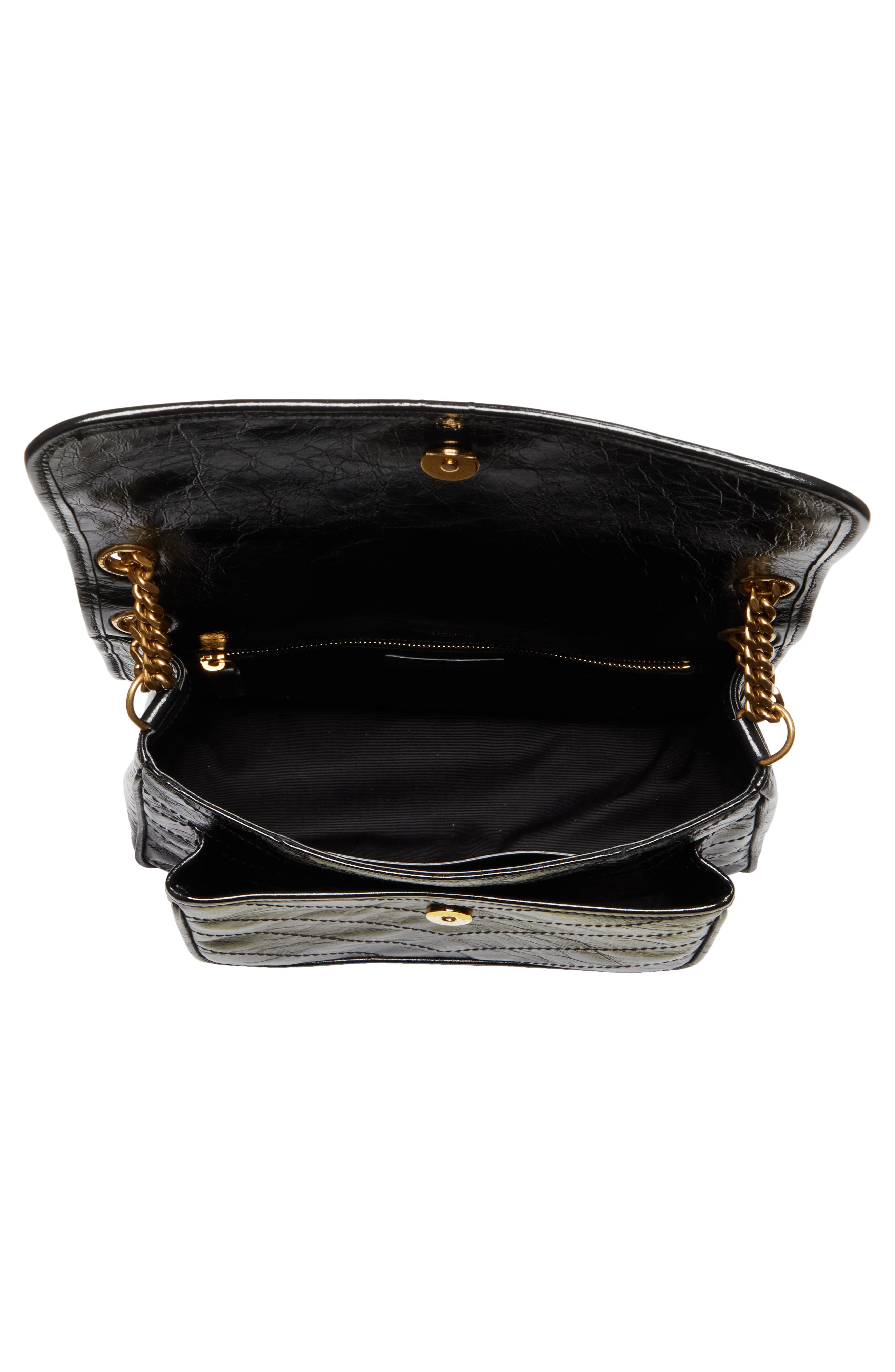Saint Laurent Medium Niki Matelassé Leather Shoulder Bag, Alternate, color, 