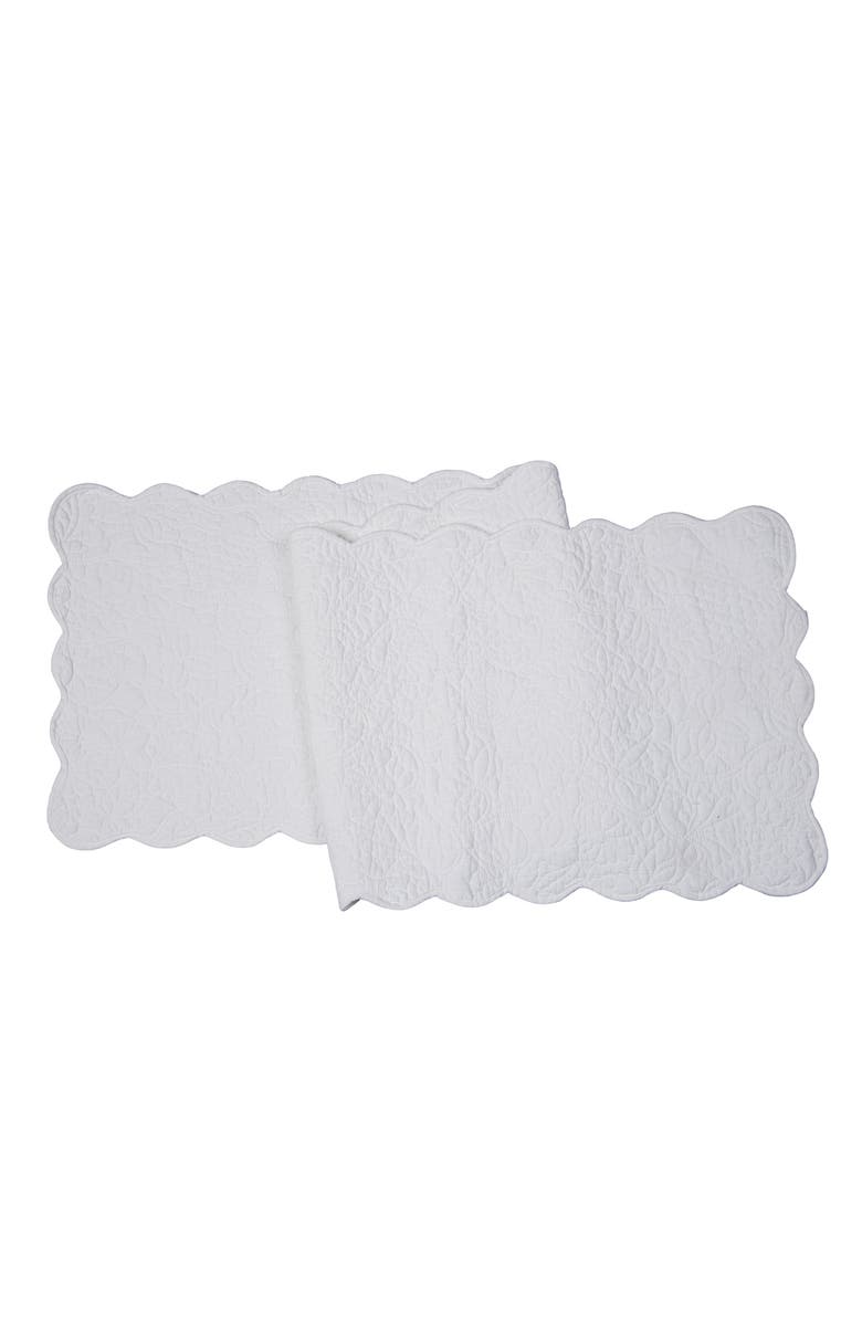 C&F Home Christiana Machine Wash Runner 14 x 51", Main, color, White