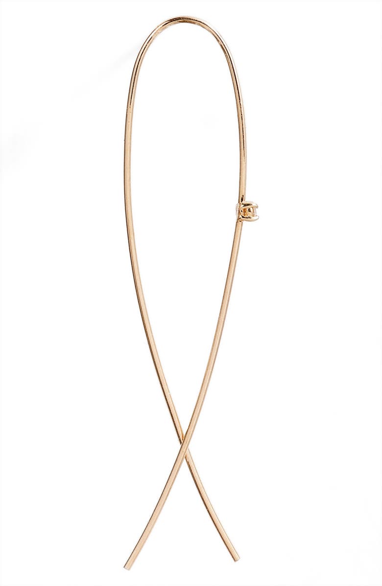 LANA Medium Upside Down Diamond Hoop Earrings, Alternate, color,