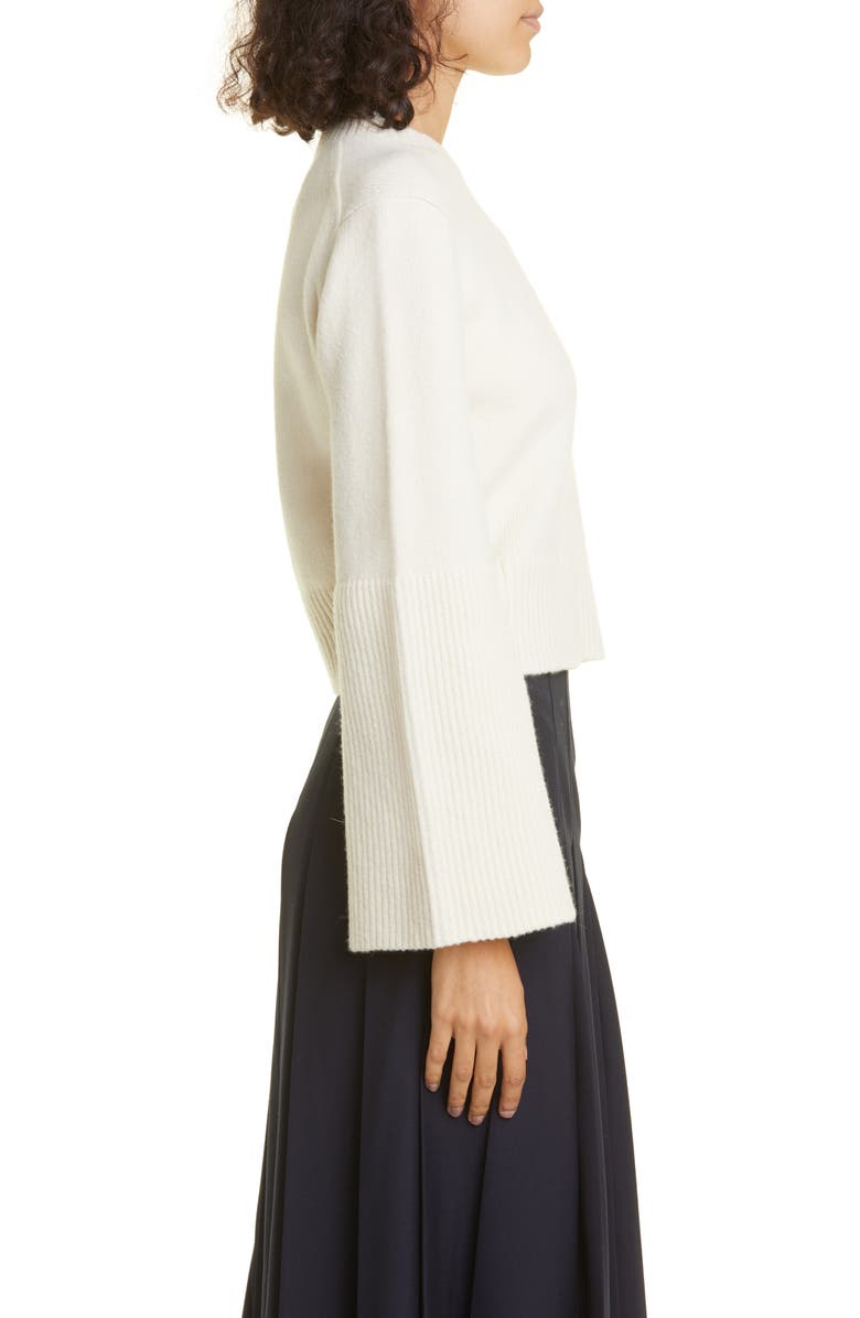 A.L.C. Clover Merino Wool Blend Crop Sweater, Alternate, color,