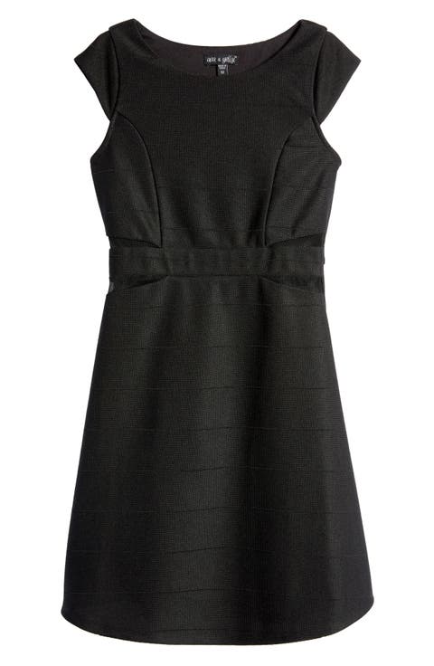 Kids' Mesh Insert Skater Dress (Big Kid)