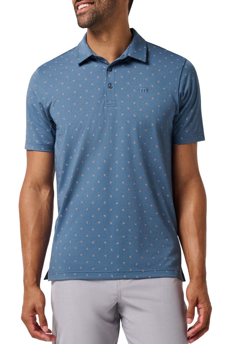 Neat Jersey Polo, Main, color, BLUE HORIZON