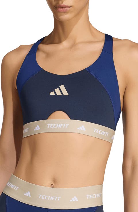 Techfit Colorblock Mesh Racerback Sports Bra