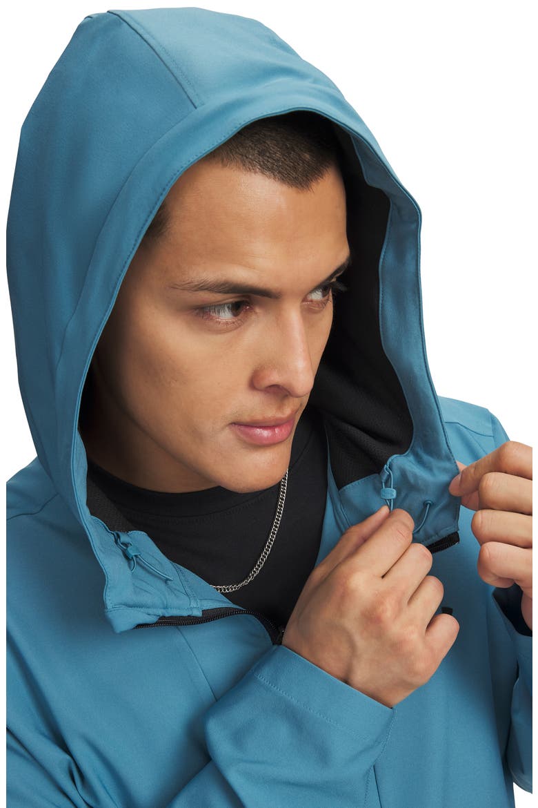 UA Unstoppable Woven Full Zip Hoodie, Alternate, color, BOUNDLESS BLUE