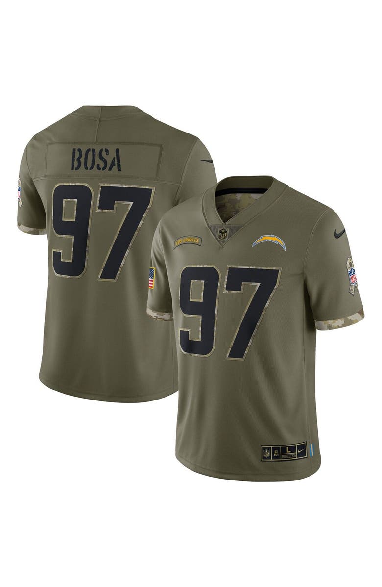 Nike Men's Nike Joey Bosa Olive Los Angeles Chargers 2022 Salute To Service Limited Jersey, Main, color,