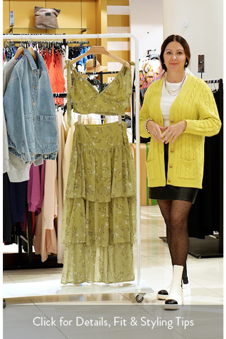Dorothy Crop Camisole Top & High Waist Skirt Set video