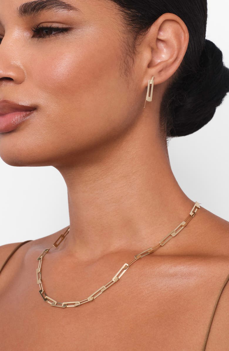 LANA 14K Gold Flat Chain Necklace, Alternate, color, Yellow Gold