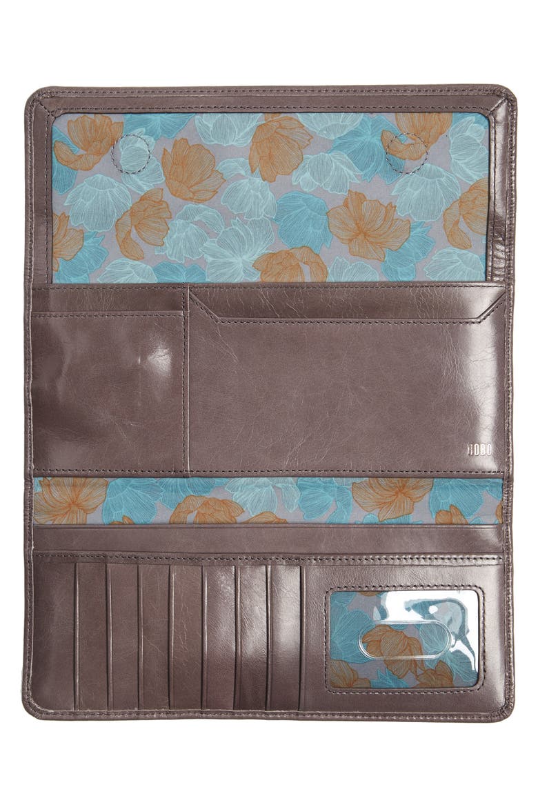 'Sadie' Leather Wallet, Alternate, color, GRANITE