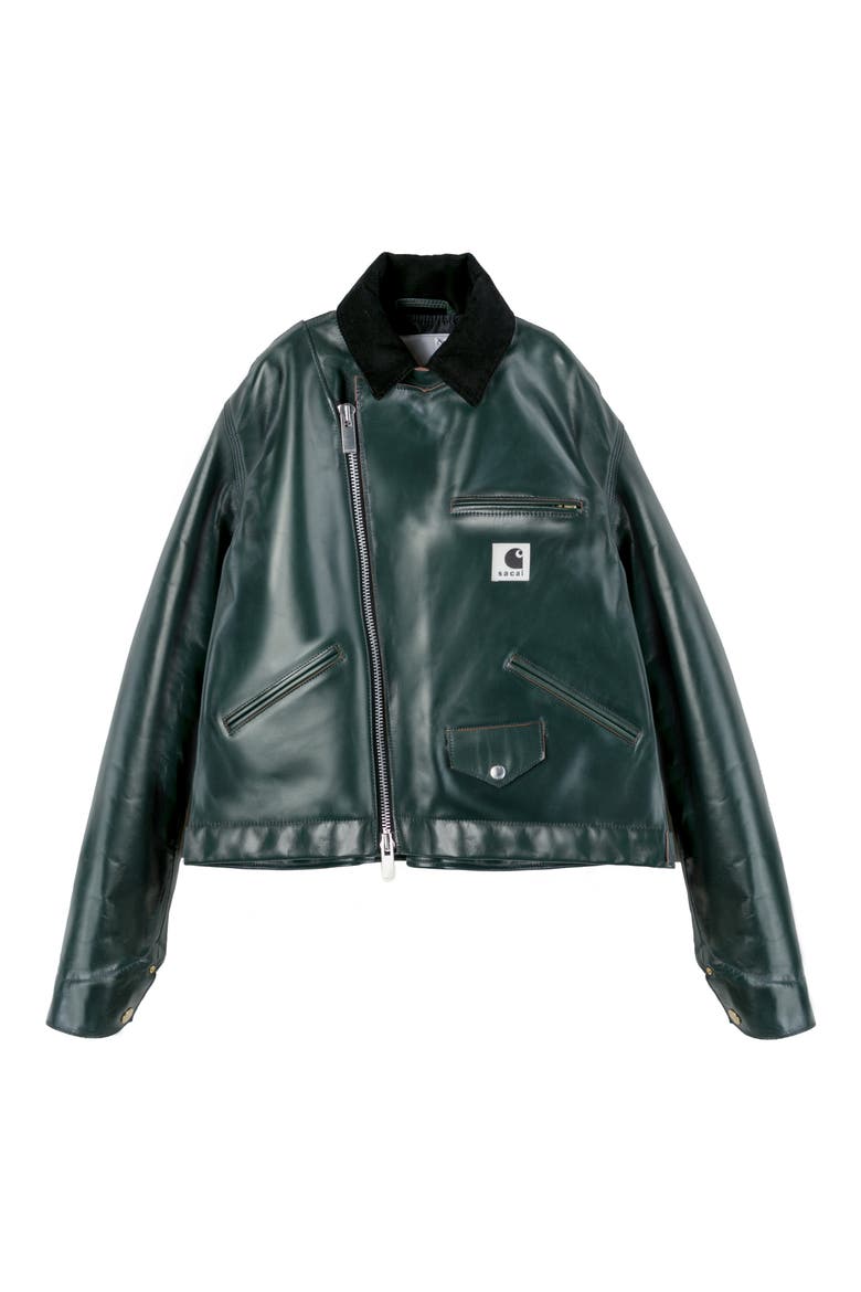 Carhartt WIP Leather Jacket (Women) | Nordstrom