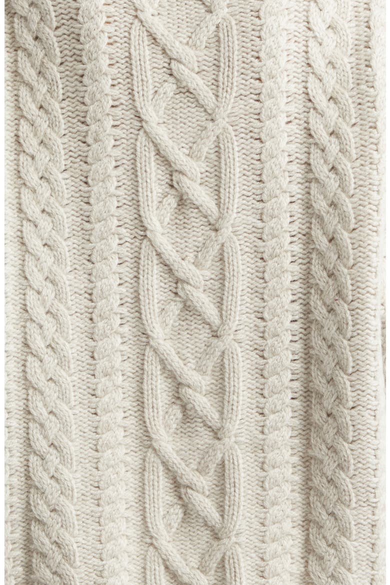 Mabel Cashmere Crewneck Sweater, Alternate, color, WHITE SAND
