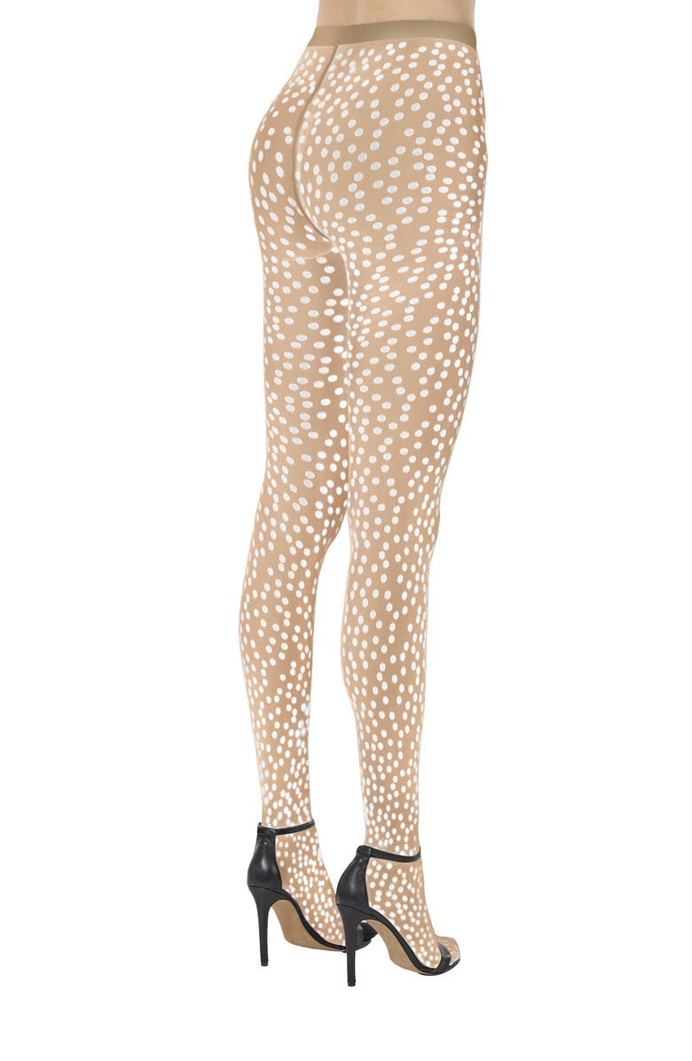 Wolford Sweet Dots Tights, Main, color, Fairly Light/ White