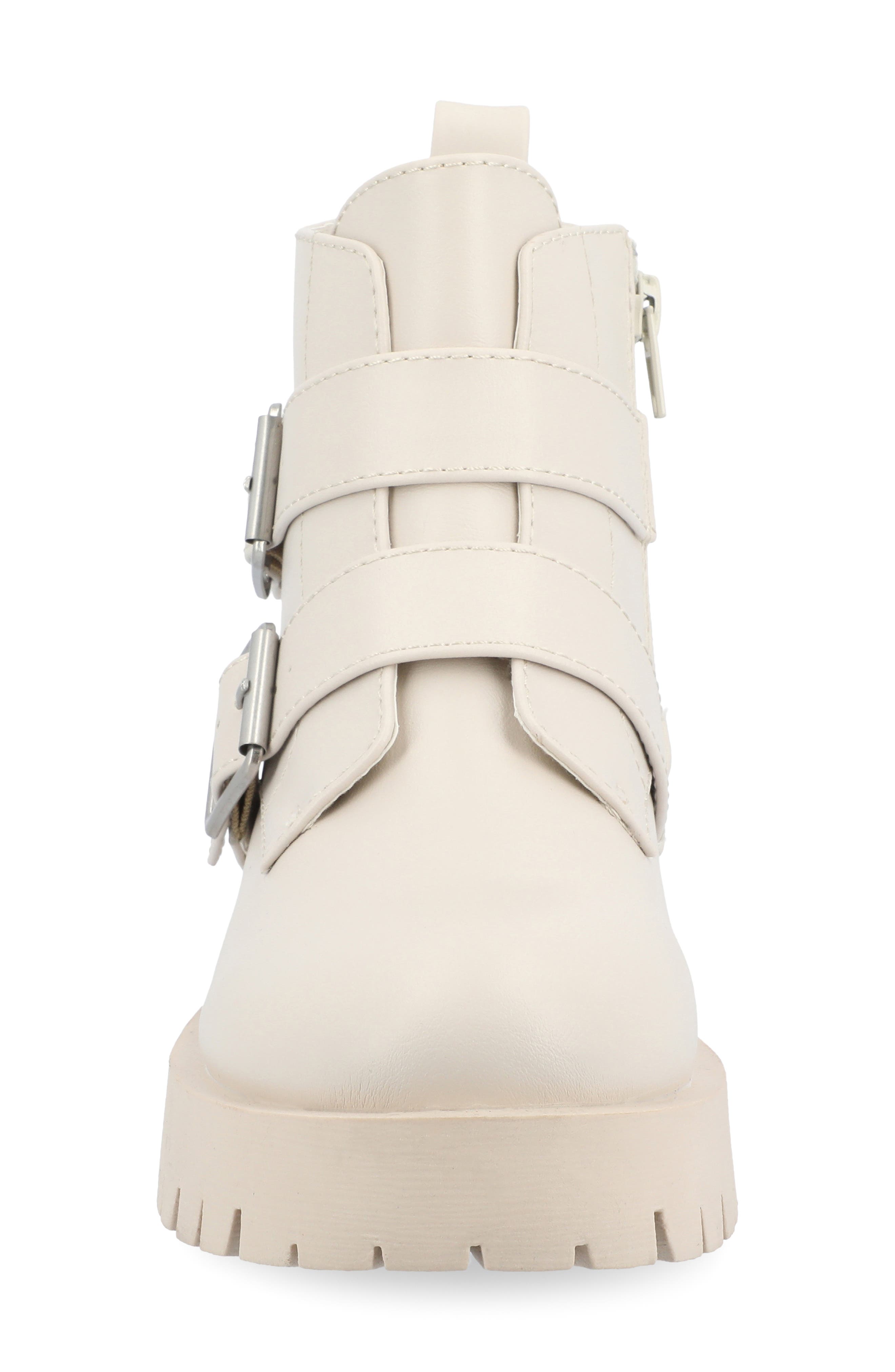 Maebry Buckle Bootie, Alternate, color, BONE