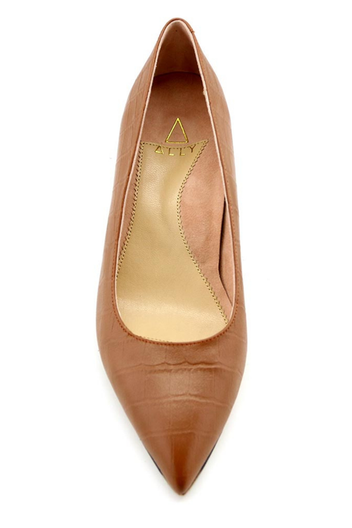 Ally Shoes Lower Block Heel Pump