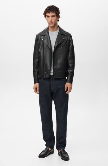 Faux Leather Moto Jacket