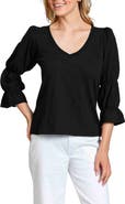 APNY Renaissance Sleeve Cotton Slub Top