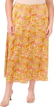 Vince Camuto Bias Cut A-Line Maxi Skirt