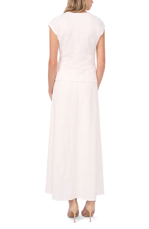 Vince Camuto A-line Maxi Skirt In White