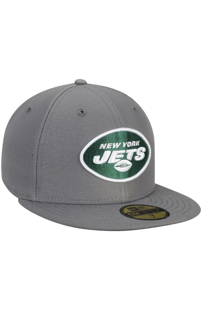 New Era Men's New Era Graphite New York Jets Storm 59FIFTY Fitted Hat, Alternate, color, Graphite