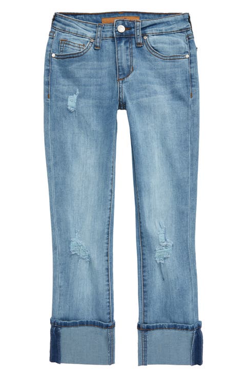 The Jane Distressed Cuffed Hem Jeans (Big Girls)
