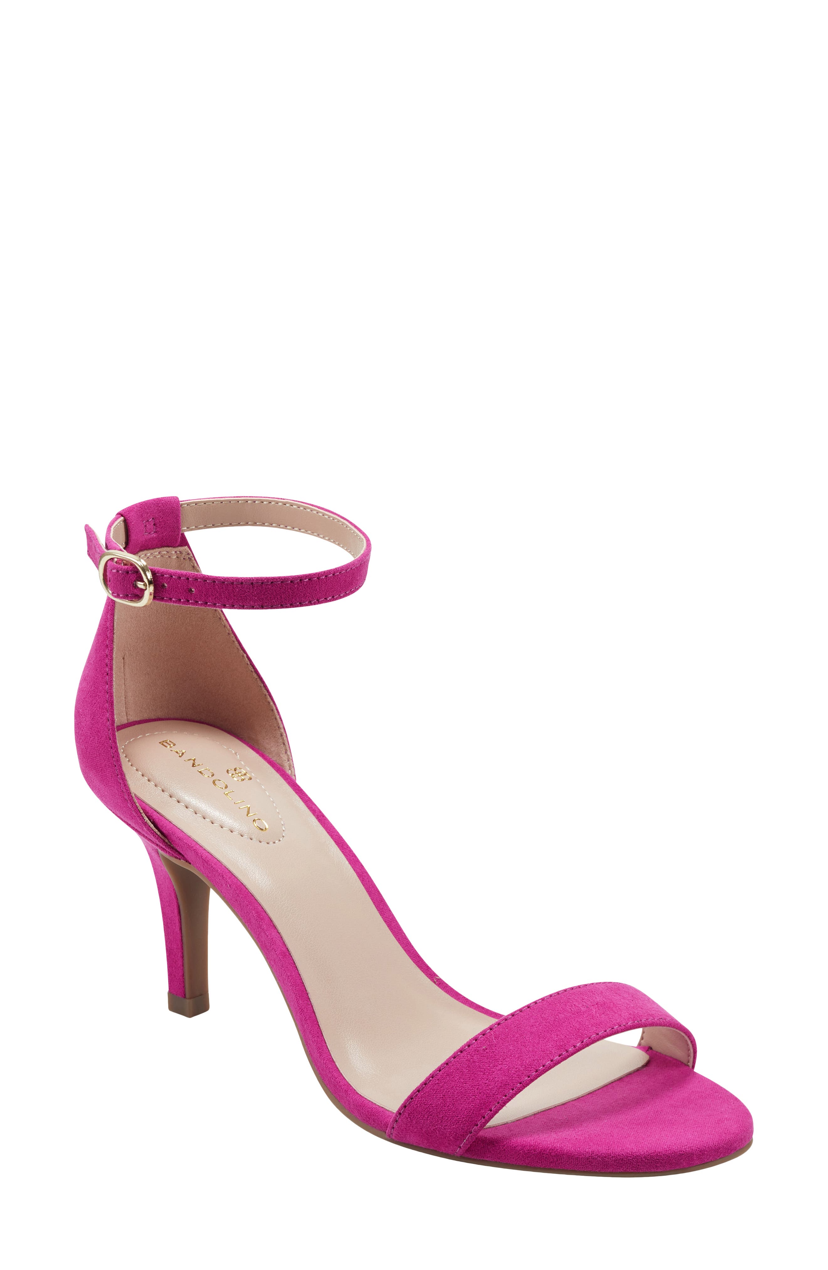 Bandolino Madia Ankle Strap Sandal in Medium Pink 660 