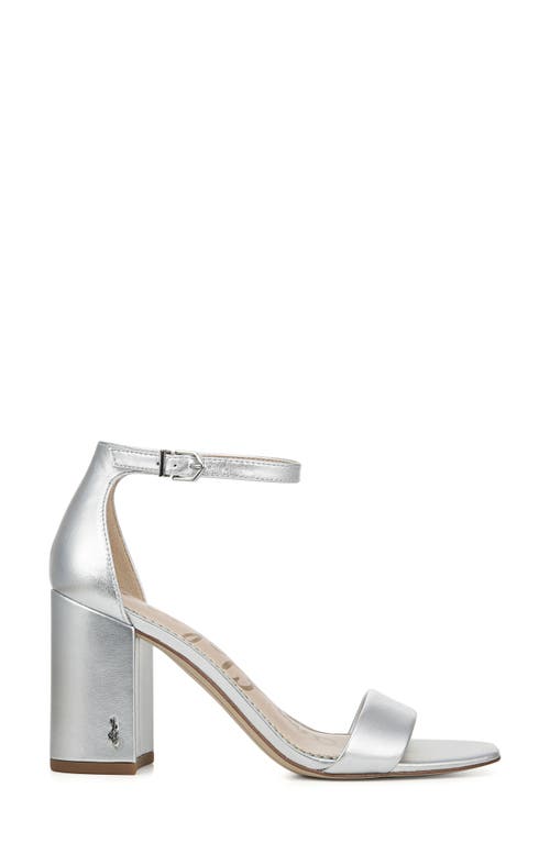 Sam Edelman Daniella Ankle Strap Sandal In Silver