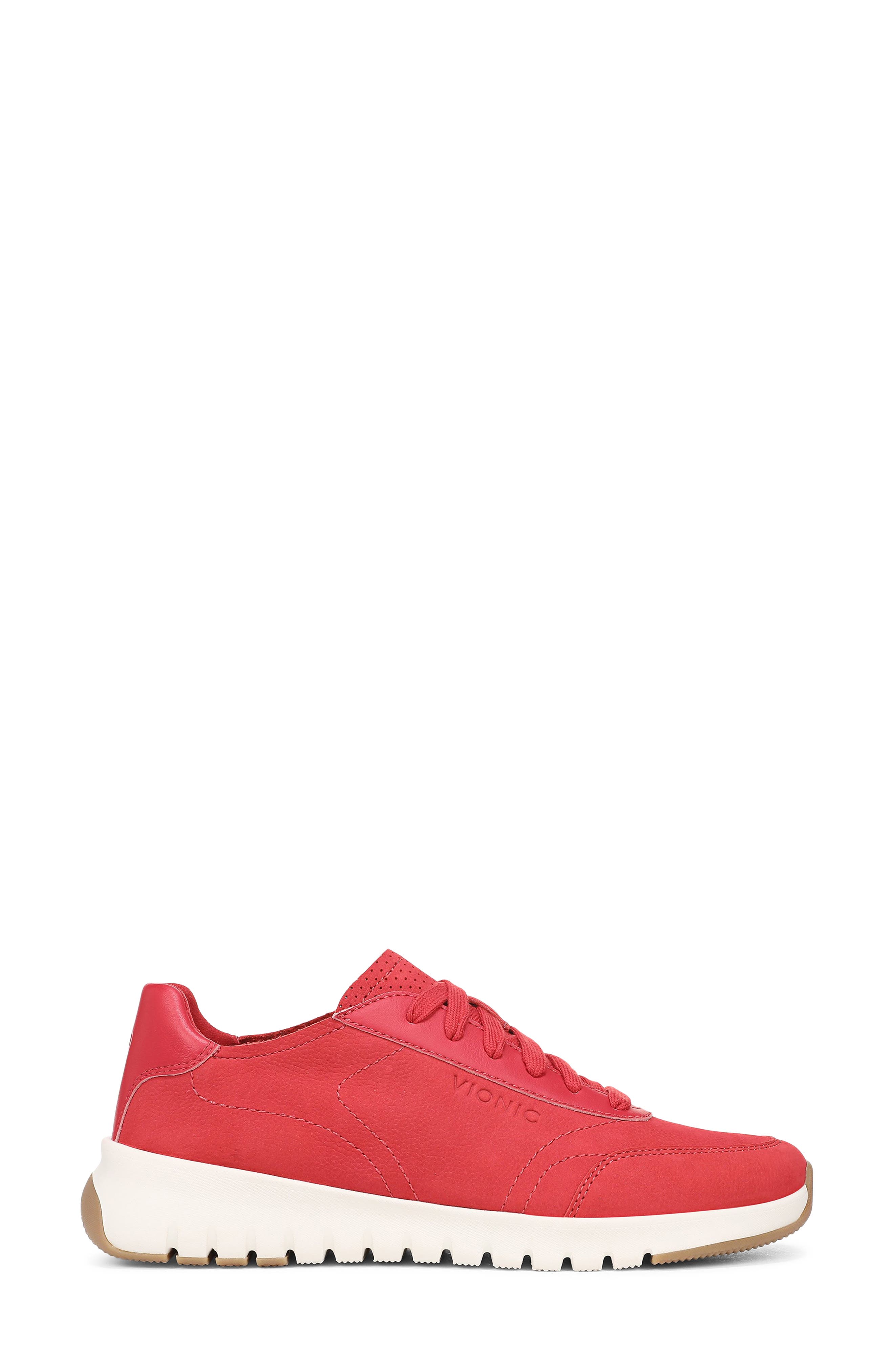 Uptown Nubuck Sneaker, Alternate, color, VARSITY RED NUBUCK