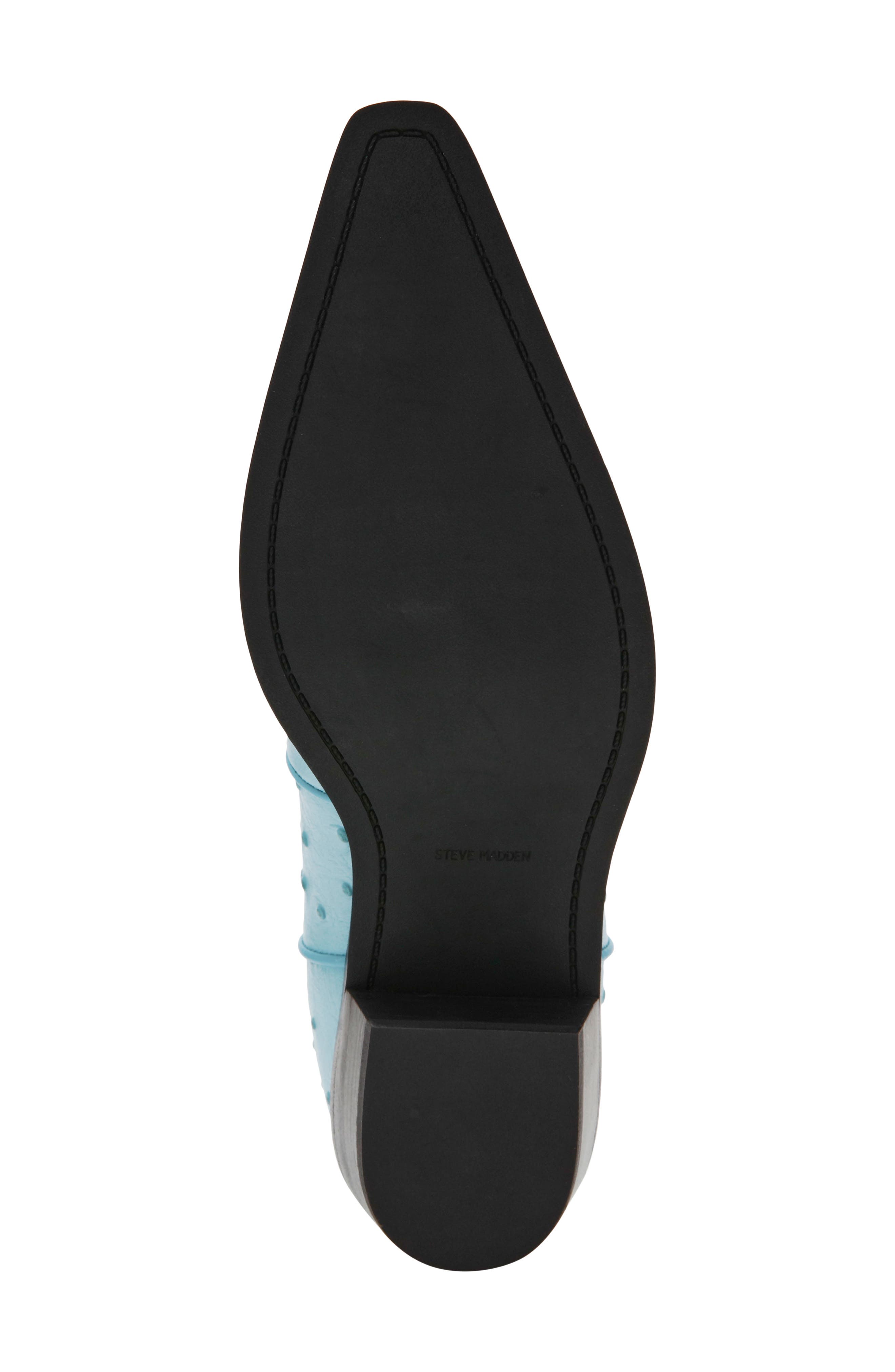 Vinny Leather Western Bootie, Alternate, color, TURQUOISE LEATHER