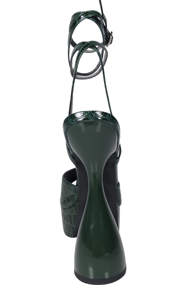 AZALEA WANG Keeping Croc Embossed Platform Sandal, Alternate, color,