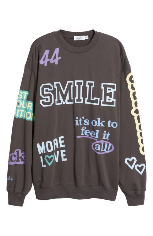 THE MAYFAIR GROUP THE MAYFAIR GROUP AFFIRMATIONS FRENCH TERRY GRAPHIC SWEATSHIRT