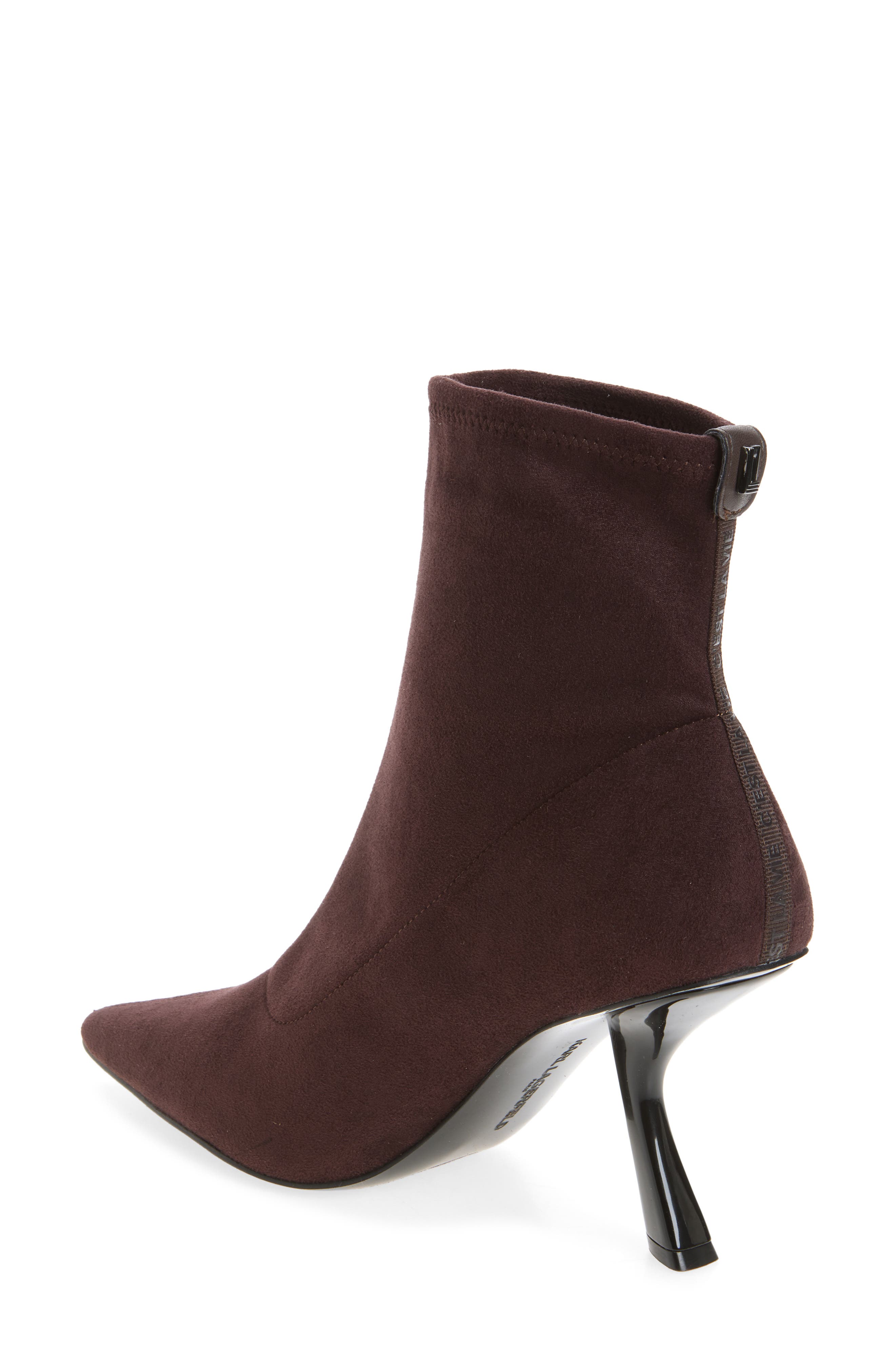 Kelsa Pointed Toe Bootie, Alternate, color, CHOCOLATE