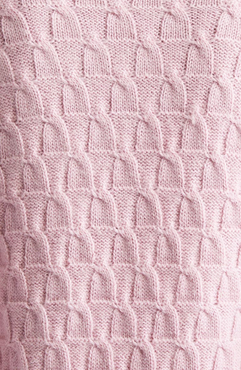 Wales Bonner The Chord Mohair & Wool Sweater, Alternate, color, Pink