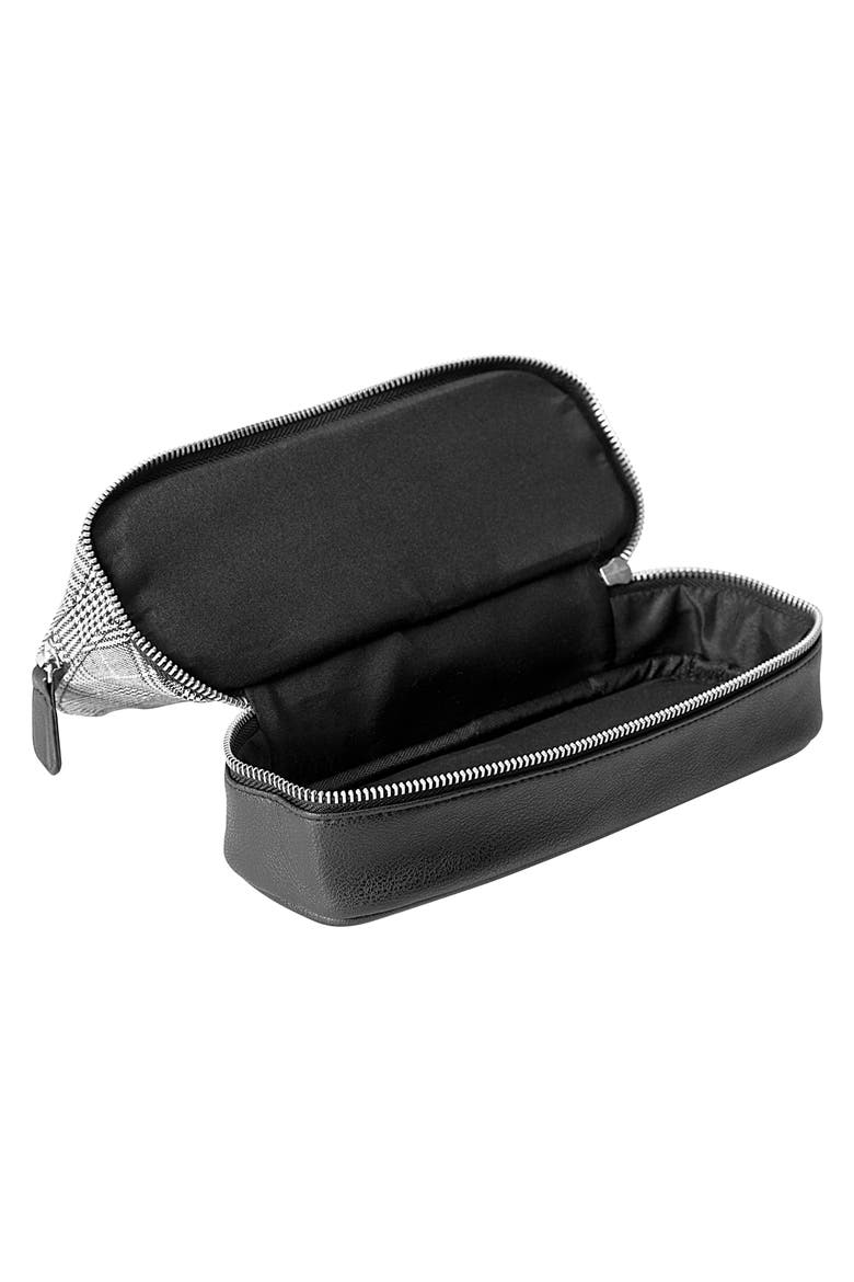 Monogram Glen Plaid Travel Case, Alternate, color, GREY