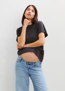 HATCH The Washed Cotton Short Sleeve Crew Tshirt